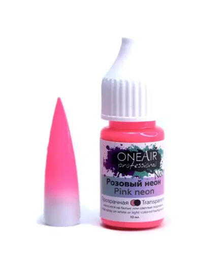 OneAir Professional Nail Airbrushing Paint - Neon Pink 10ml