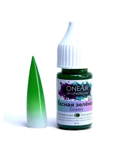 OneAir Professional Nail Airbrushing Paint - Base Green 10ml