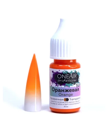 OneAir Professional Nail Airbrushing Paint - Base Orange 10ml