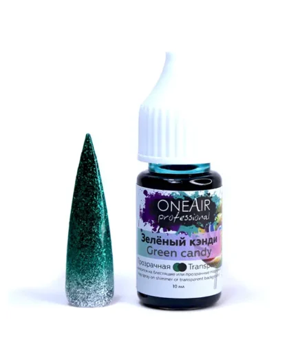 OneAir Professional Nail Airbrushing Paint - Candy Green 10ml