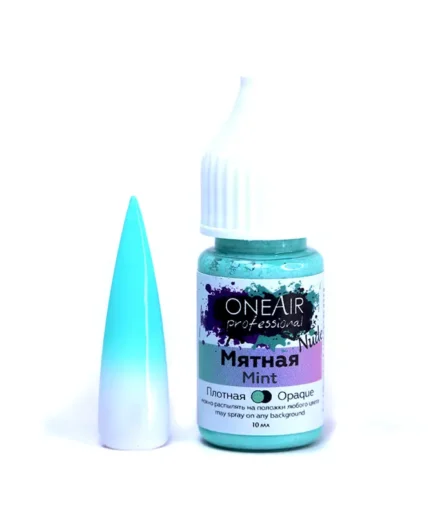 OneAir Professional Nail Airbrushing Paint - Nude Mint 10ml